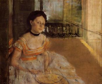 Woman Seated on a Balcony